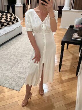 The Kooples White Satin dress